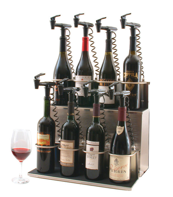 8 bottle Tiered red wine Z base