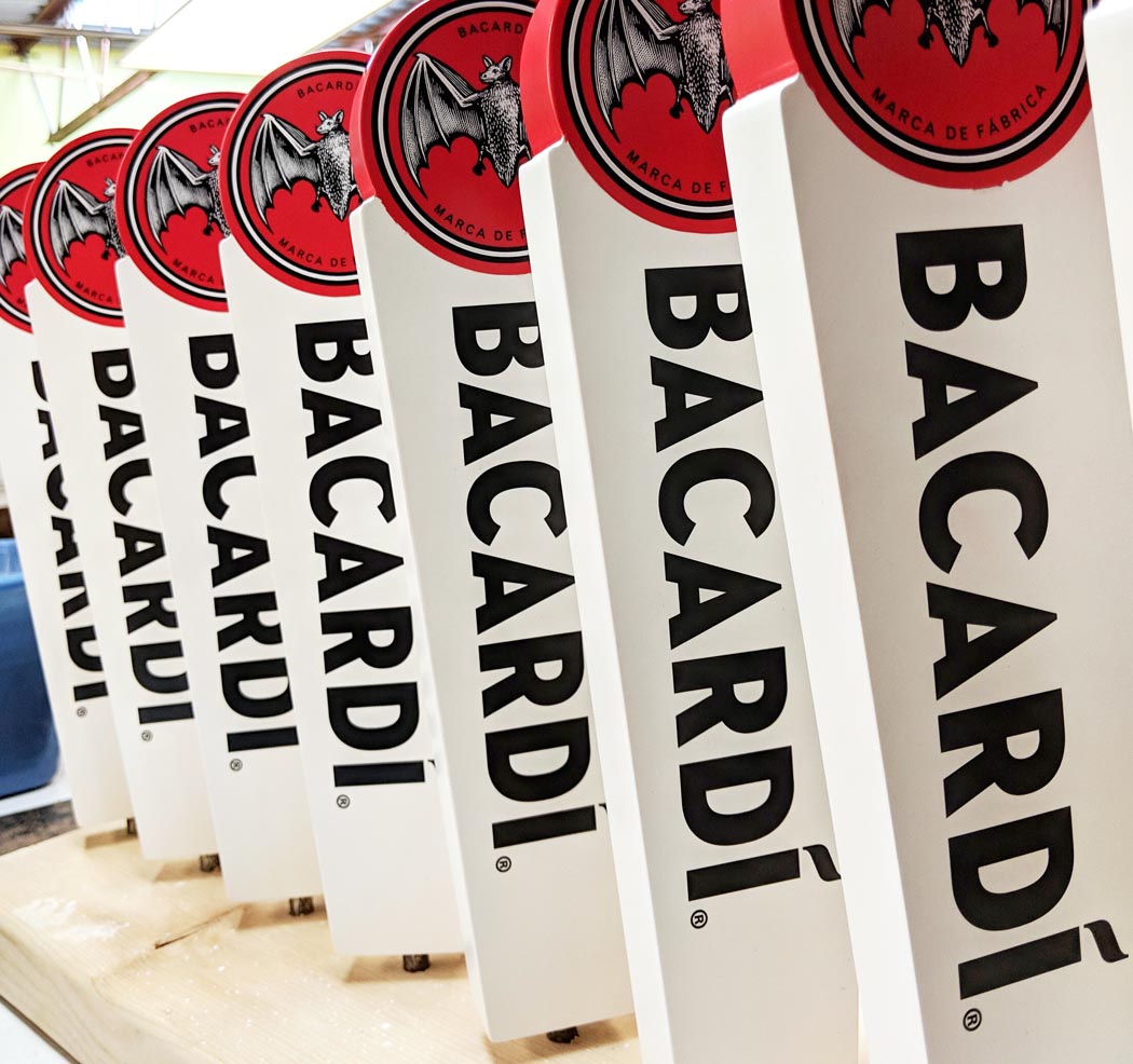 Bacardi wooden handle