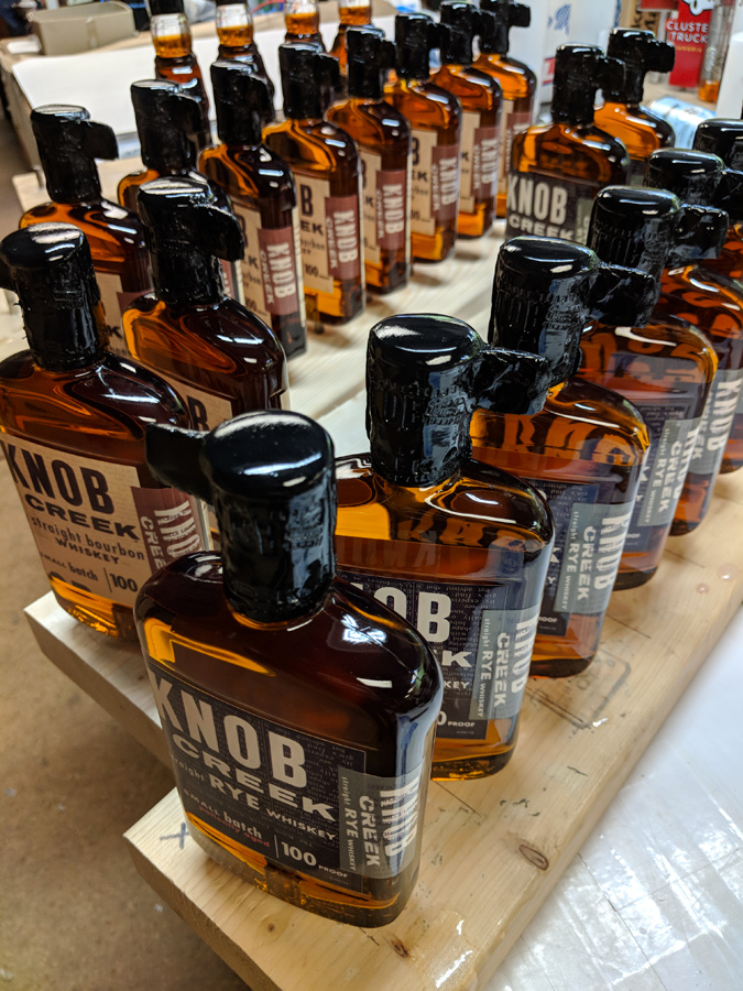 Knob Creek bottle replica tap handles